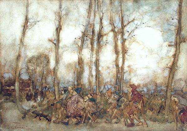 Tiggerne kommer til byen av Arthur Rackham