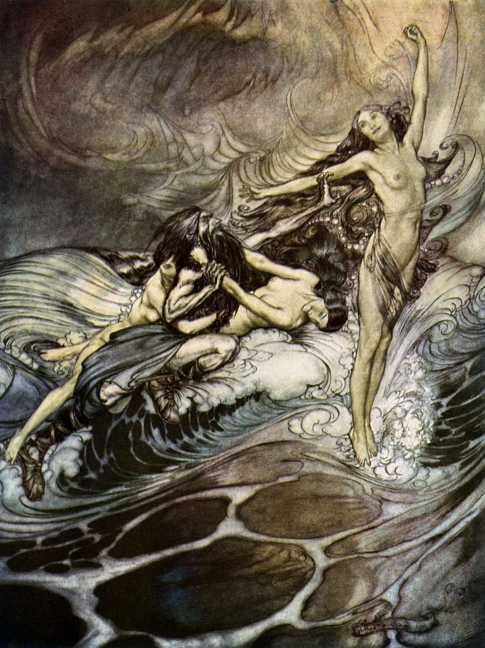 The Twilight of the Gods Götterdämmerung av Arthur Rackham