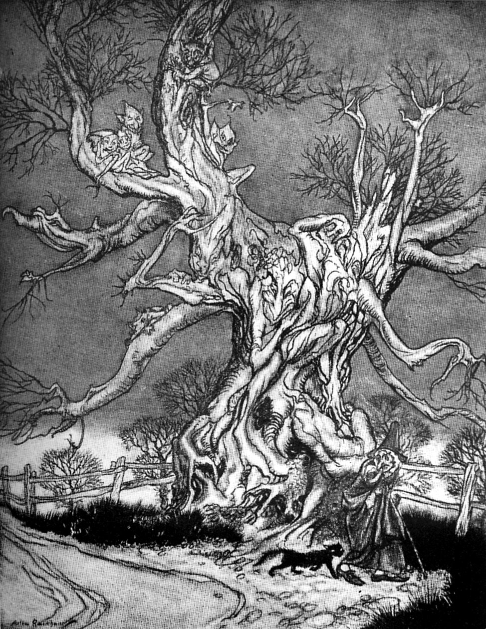"Legenden om Sleepy Hollow" av Arthur Rackham
