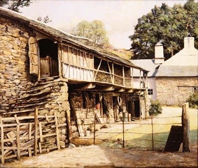 Yew Tree Farm nær Coniston, Lancashire av Arthur Vivian Couling