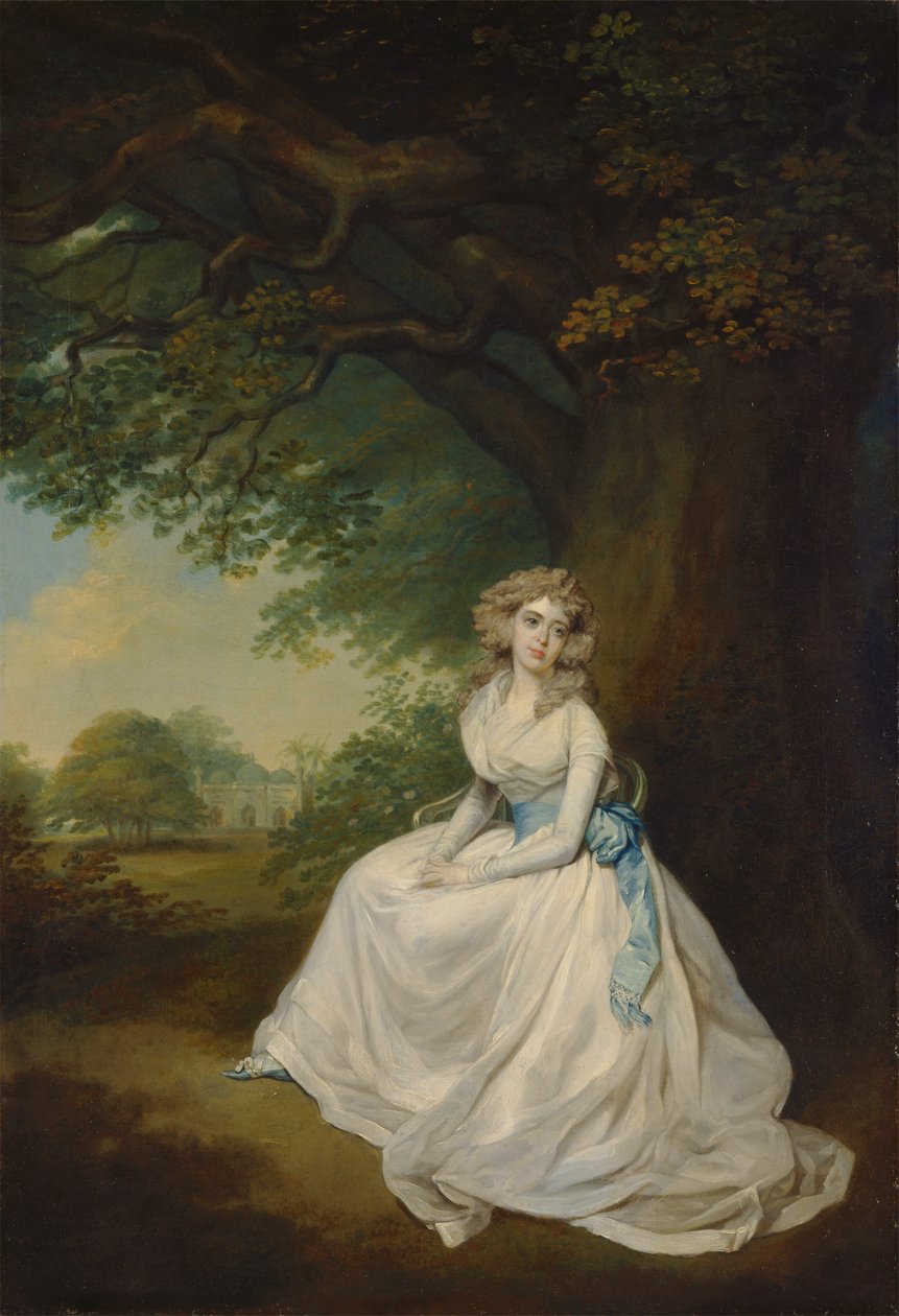 Frances, Lady Chambers (née Wilton) av Arthur William Devis