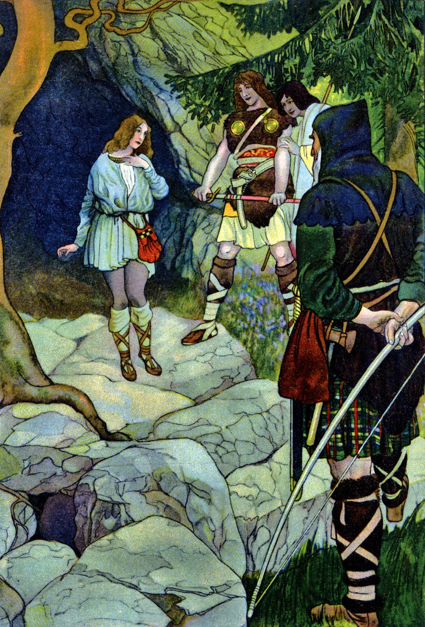 Cymbeline, skuespill av William Shakespeare, ca. 1880 (trykk) av Artus Scheiner