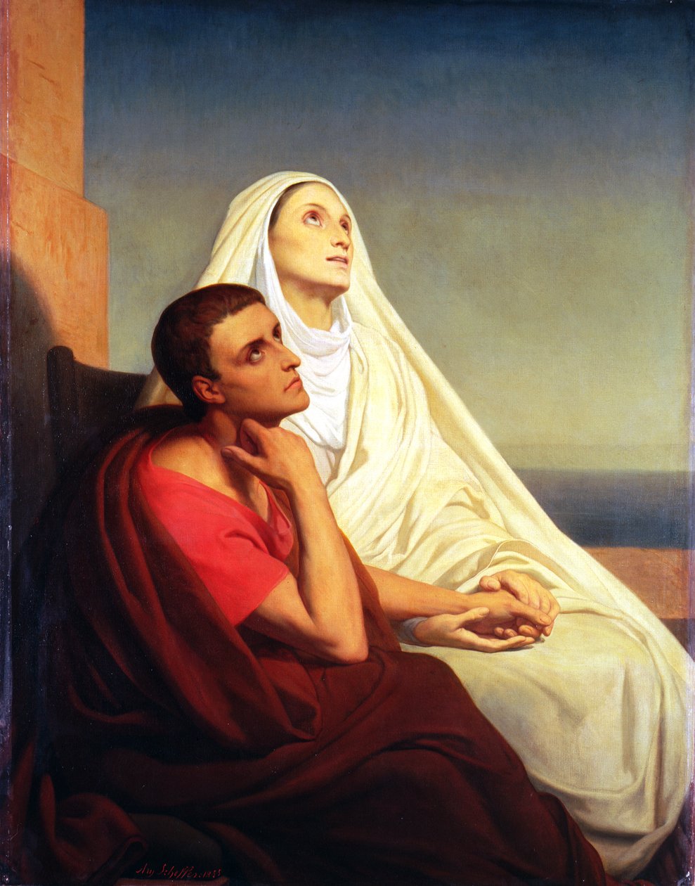 St. Augustine og hans mor St. Monica, 1855 av Ary Scheffer