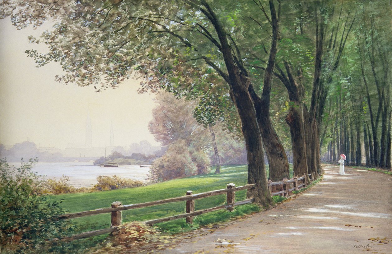 Fontenay i Hamburg av Ascan Lutteroth