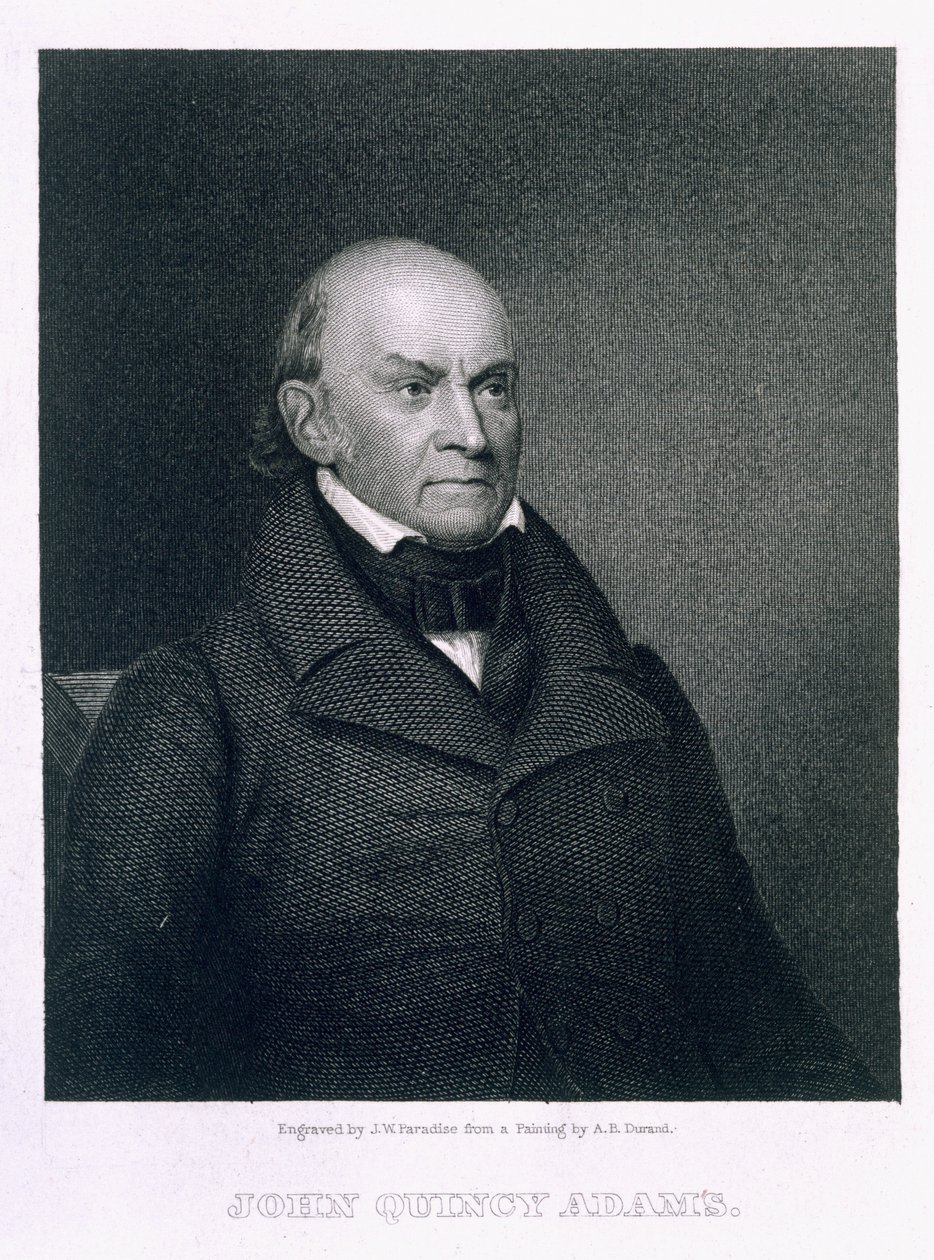 John Quincy Adams, gravert av John Wesley Paradise (1809-62) av Asher Brown Durand