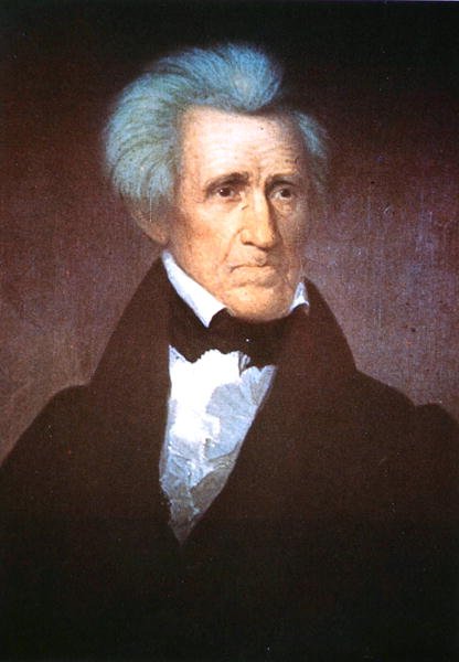 General Andrew Jackson (farge litho) av Asher Brown (after) Durand