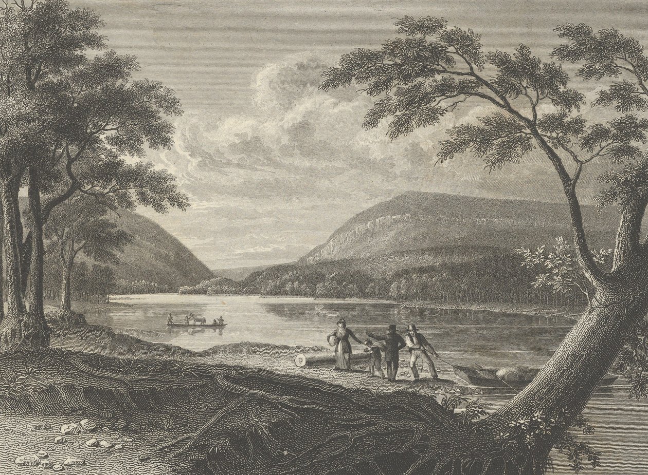 Delaware Water Gap, 1830. av Asher Brown Durand
