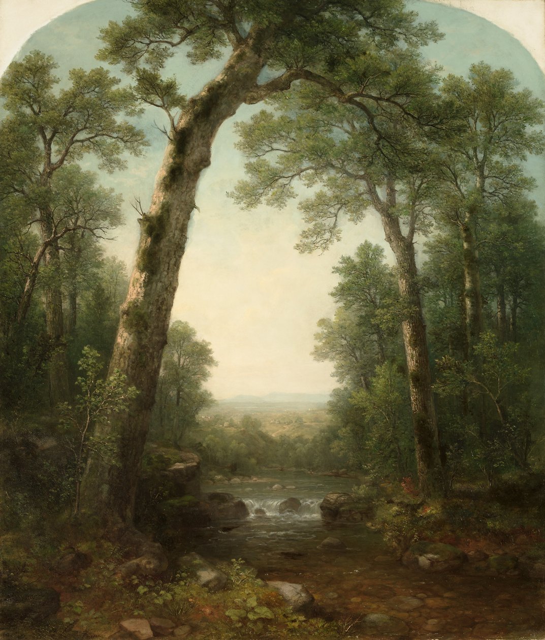 Forest Stream med Vista, 1872. av Asher Brown Durand