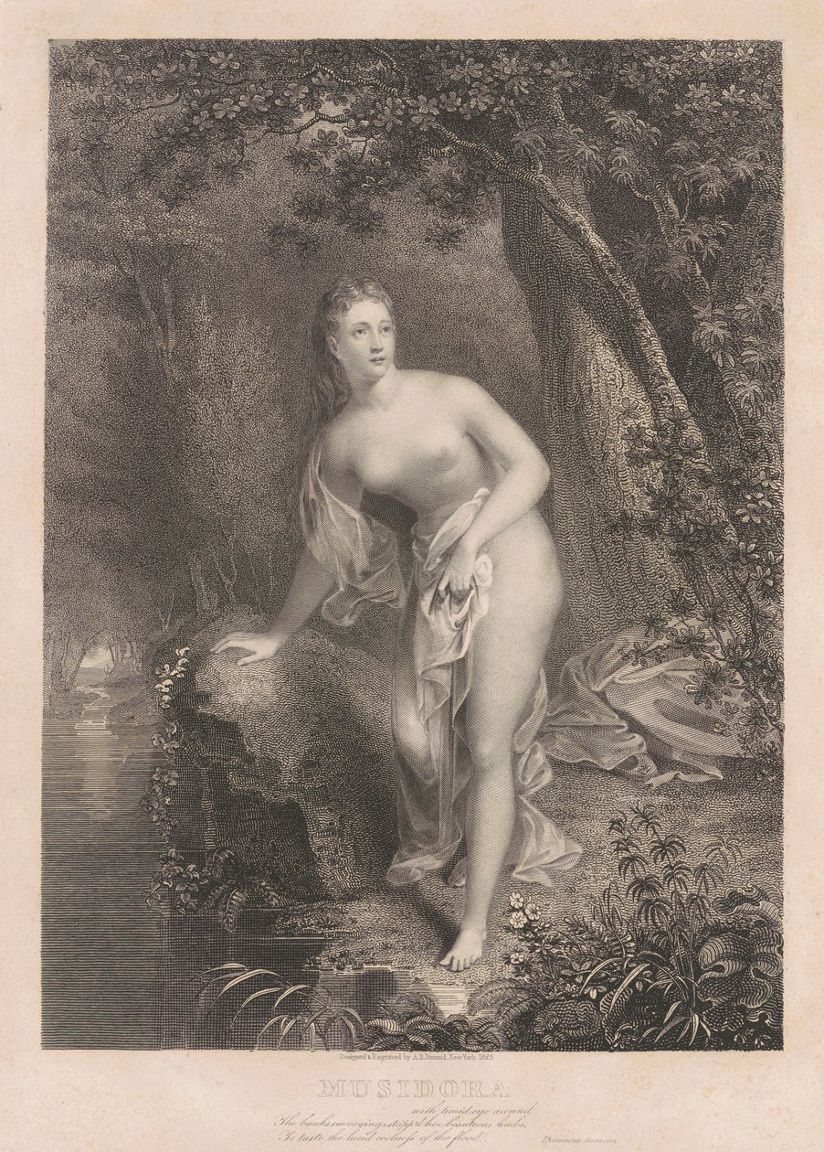 Musidora av Asher Brown Durand