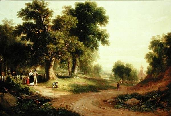Søndag morgen (olje på lerret) av Asher Brown Durand