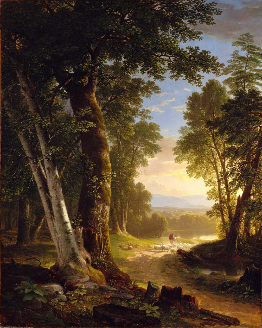 The Beeches, 1845 av Asher Brown Durand