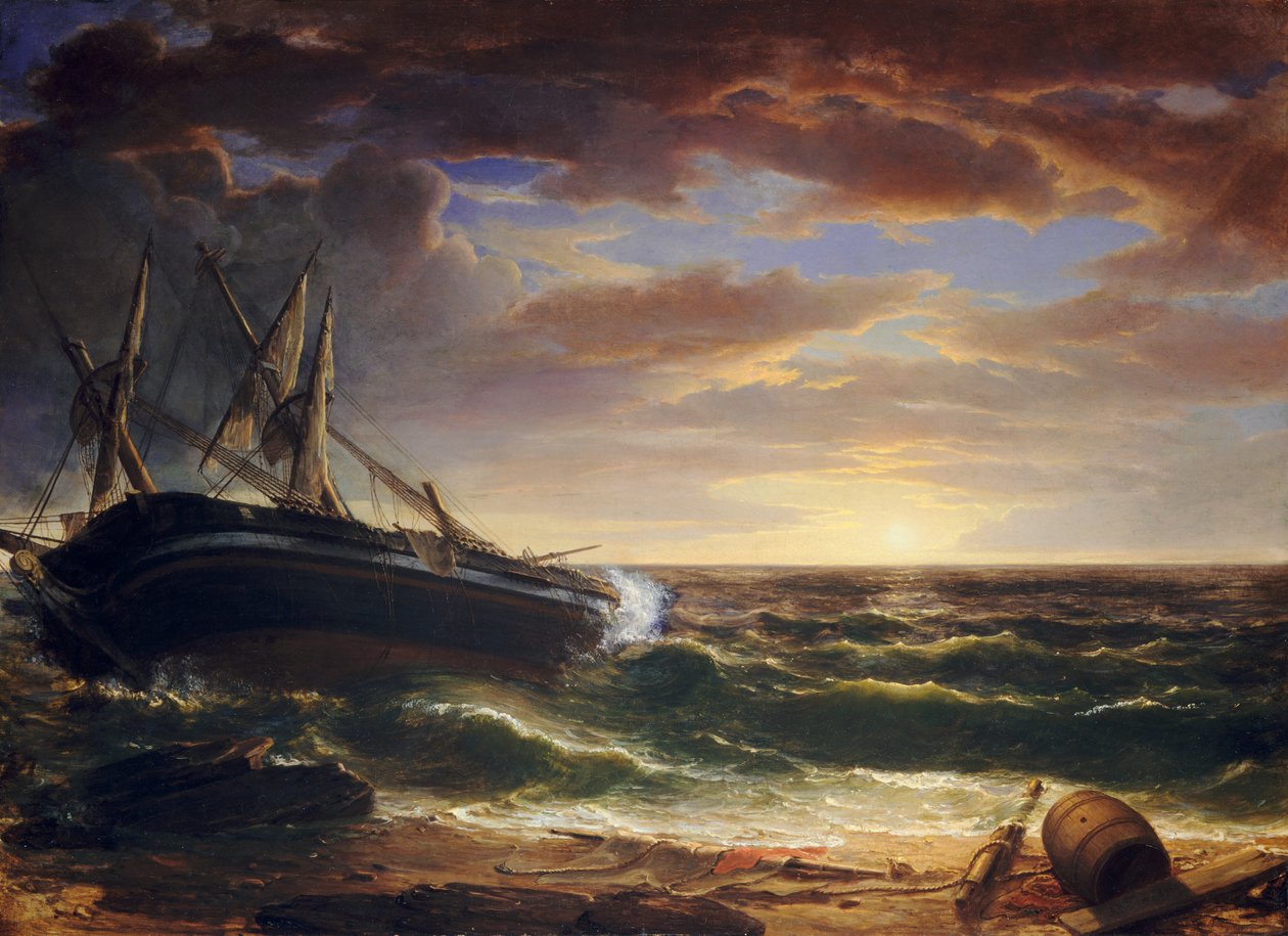 Det strandede skipet av Asher Brown Durand