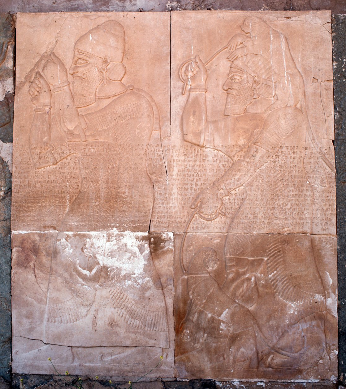 Utsikt over et relieff, 9.-7. århundre f.Kr av Assyrian