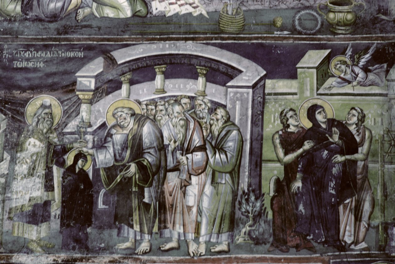 Presentasjon av jomfruen og bebudelsen (se også 143357) av Astrapas and Eutychios
