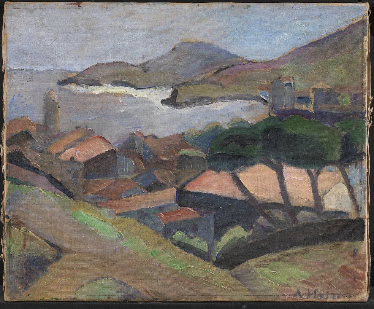Utsikt over Collioure av Astrid Holm