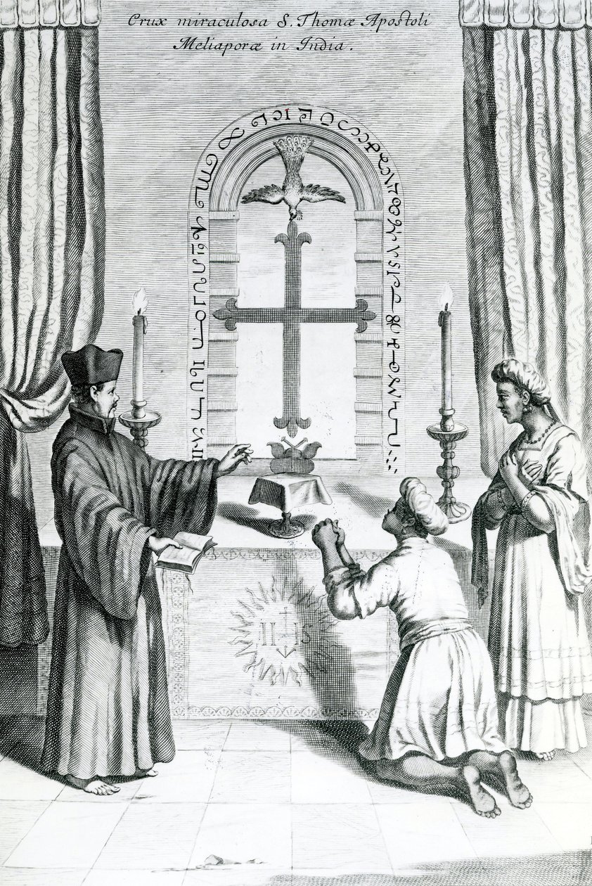 The Shrine of Saint Thomas i Meliapore, 1667 av Athanasius Kircher