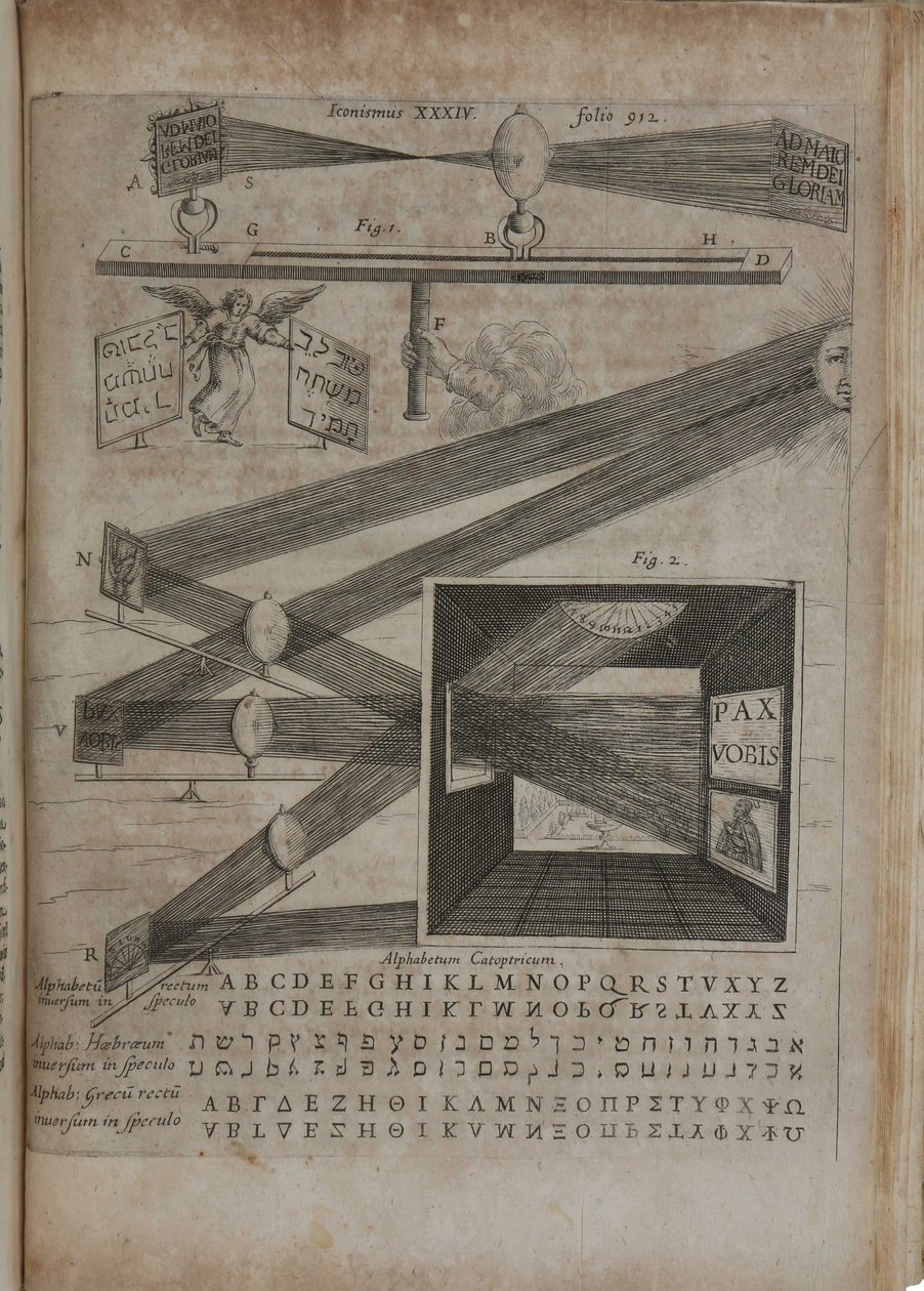 Den store kunsten av lys og skygge, 1646 av Athanasius Kircher