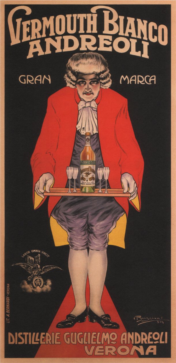 Vermouth Bianco Andreoli, 1919 av Attilio Bresciani