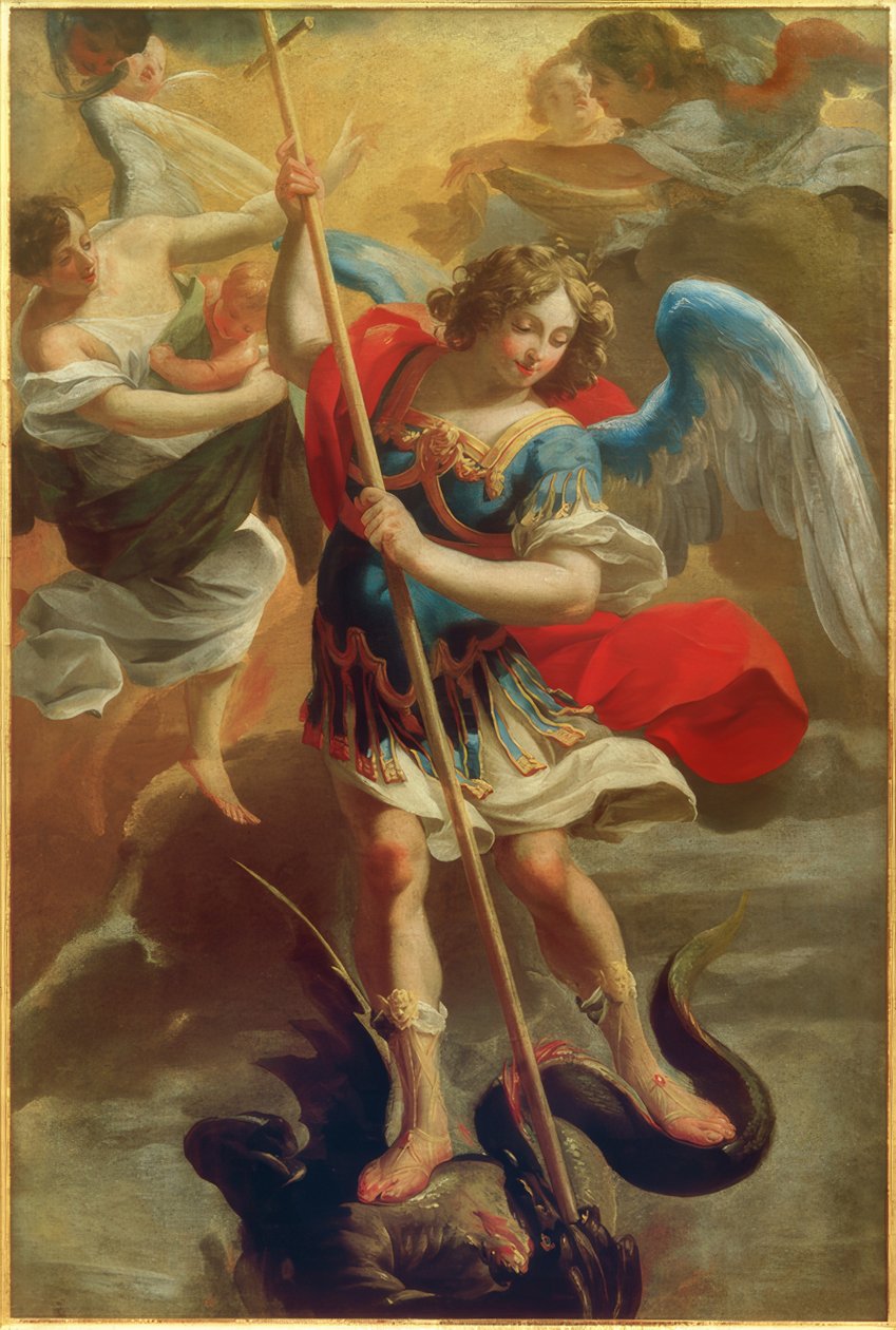 Erkeengelen Michael av Aubin Vouet