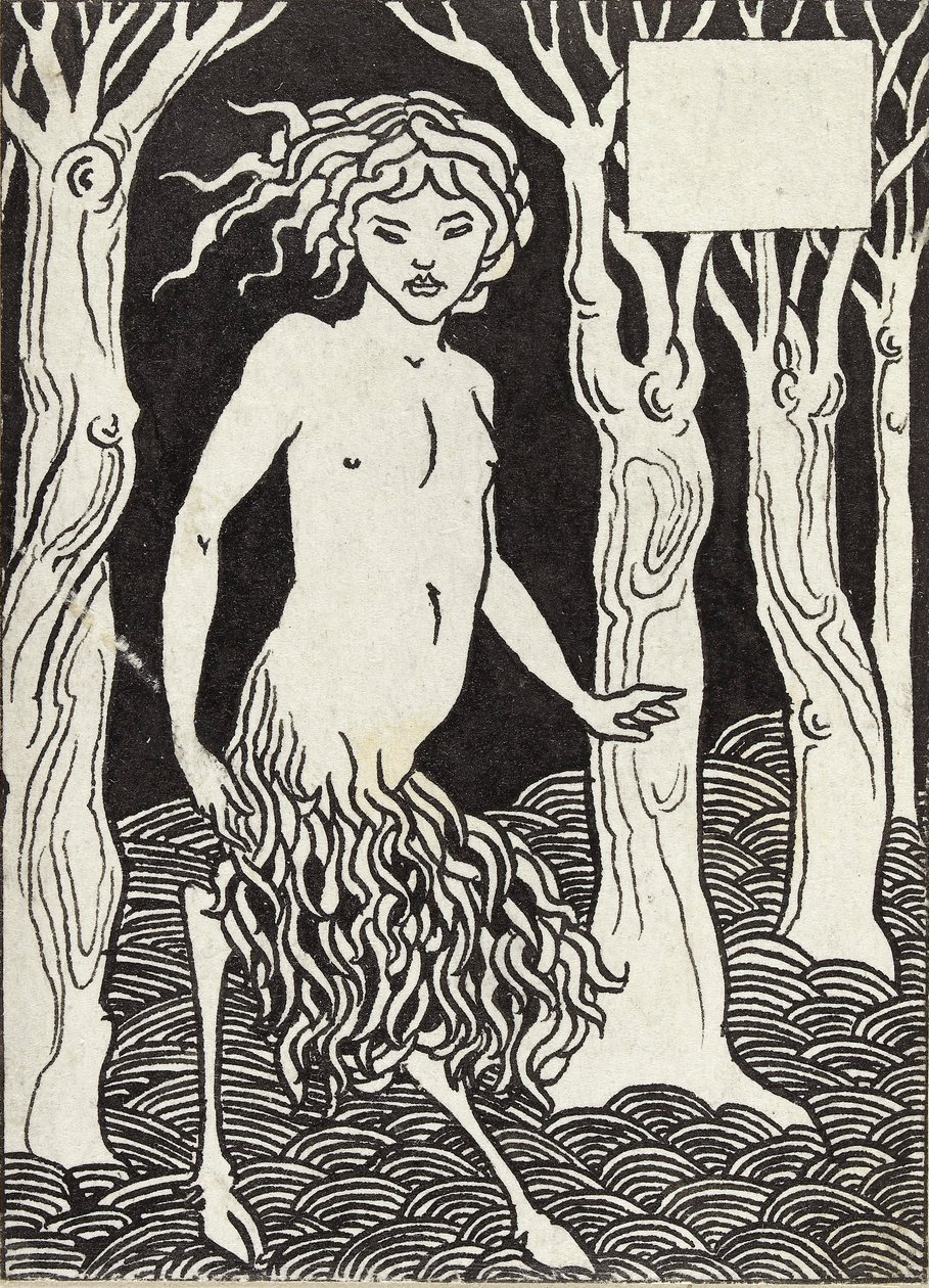 En faun, 1880-tallet av Aubrey Beardsley