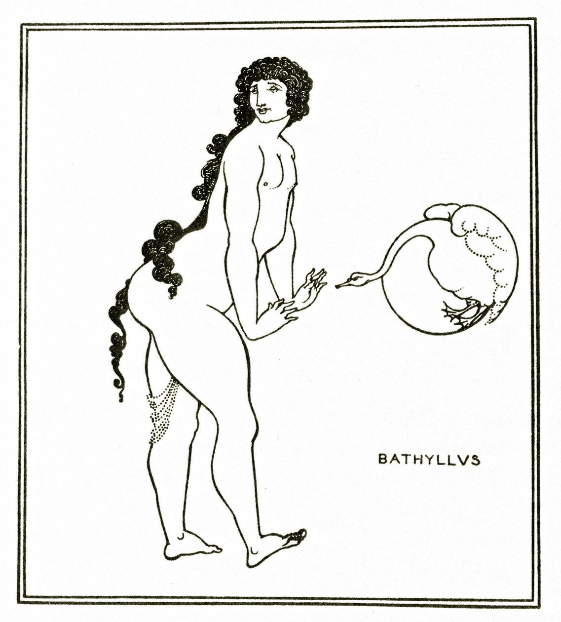 Bathyllus, ca. 1894 av Aubrey Beardsley