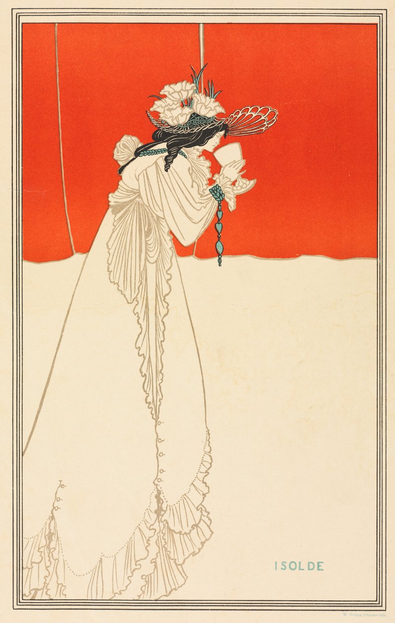 Isolde, 1895. av Aubrey Beardsley