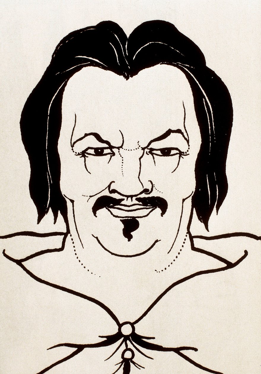 Portrett av Honore de Balzac av Aubrey Beardsley