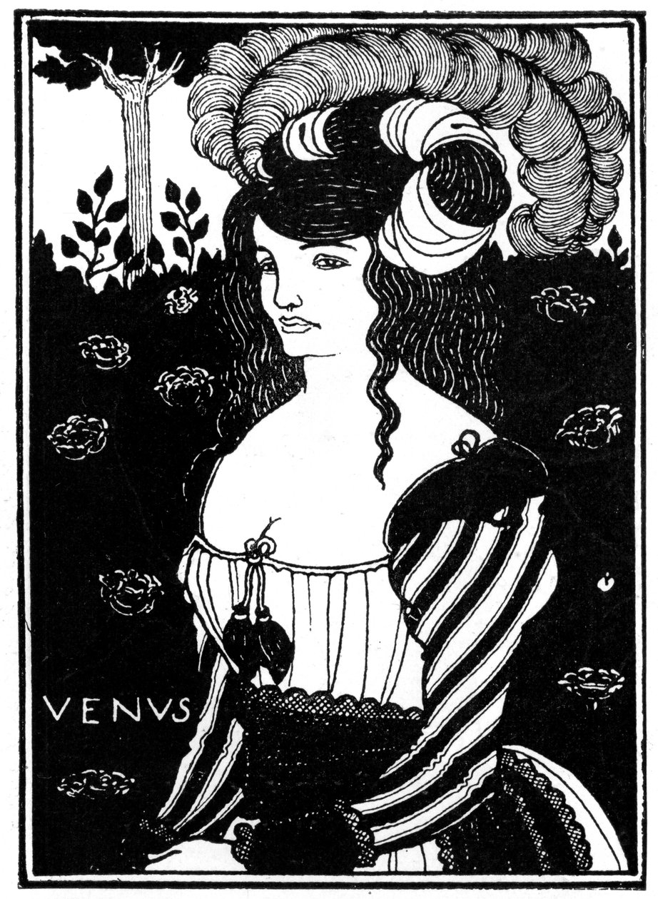 Portrett av en kvinne, 1898. av Aubrey Beardsley