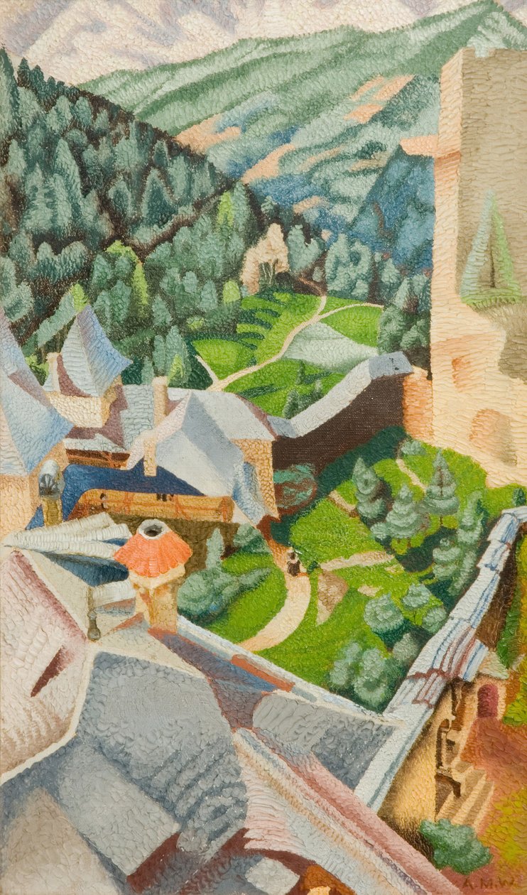 Burg, Finstergrun, 1940. av Audrey Weber