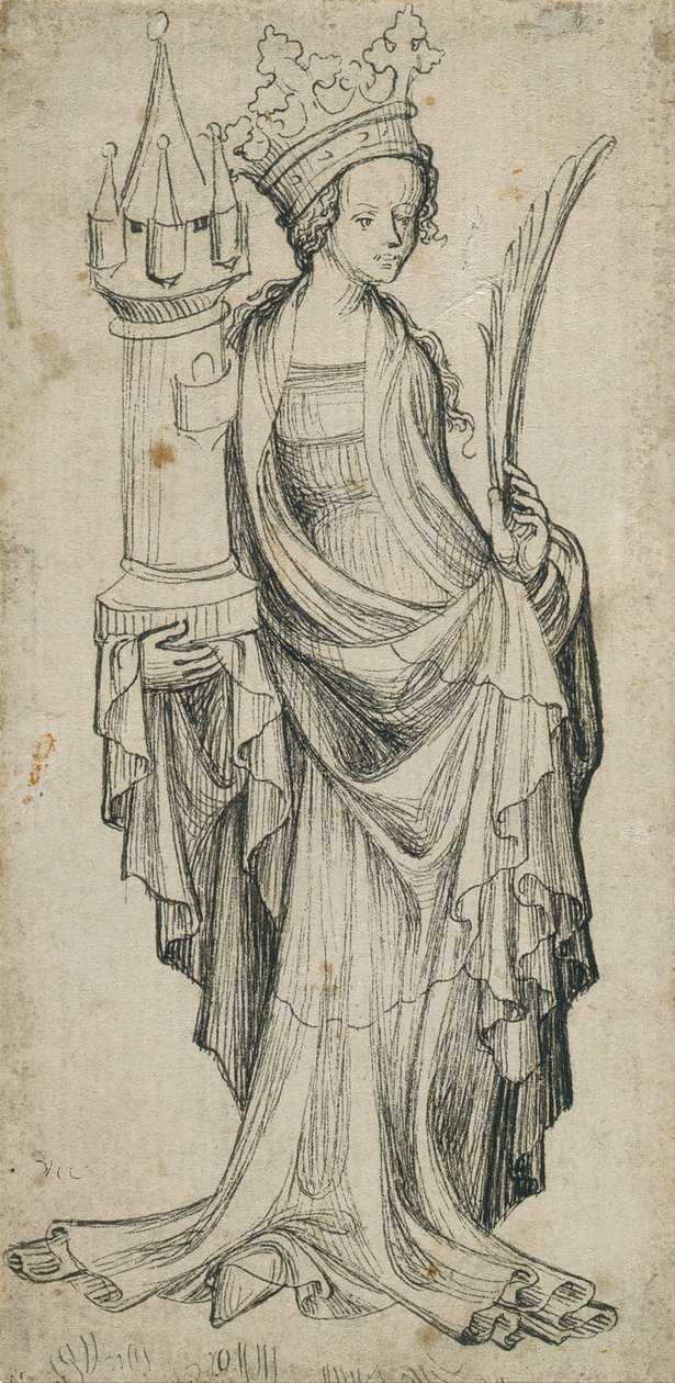 St. Barbara av Augsburger Meister