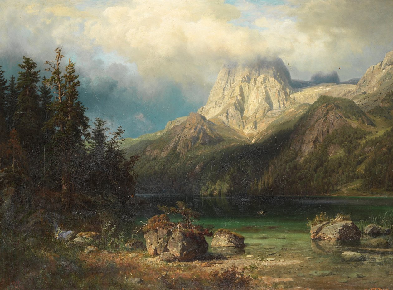 Fjellandskap av August Wilhelm Leu