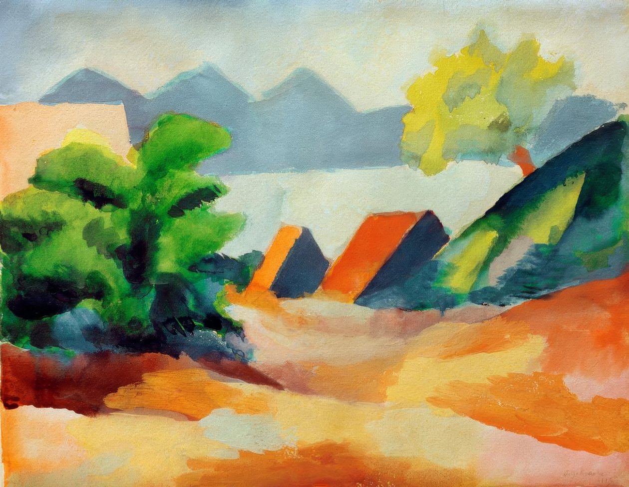 Am Thuner See I av August Macke