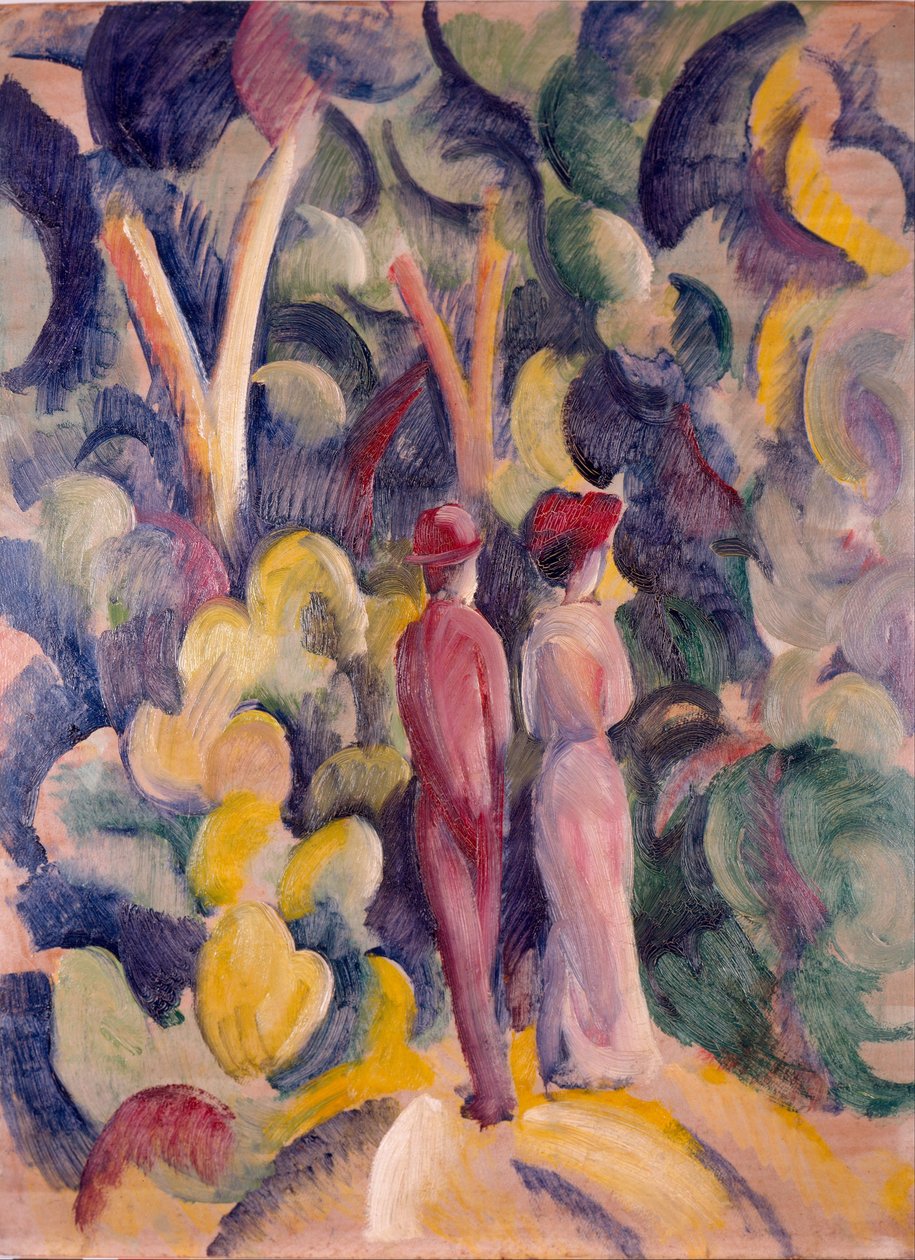 Par på skogsporet av August Macke