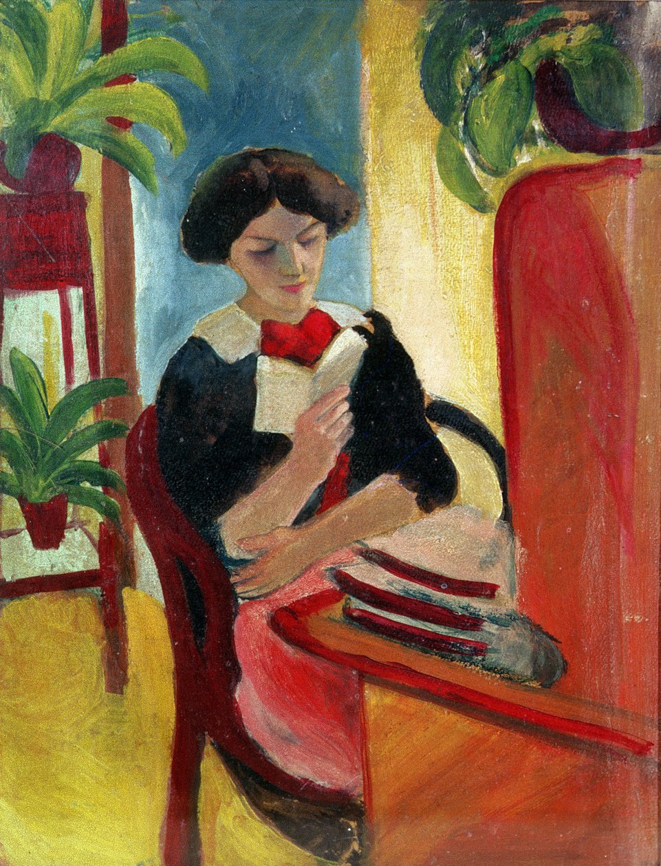 Elizabeth Reading av August Macke