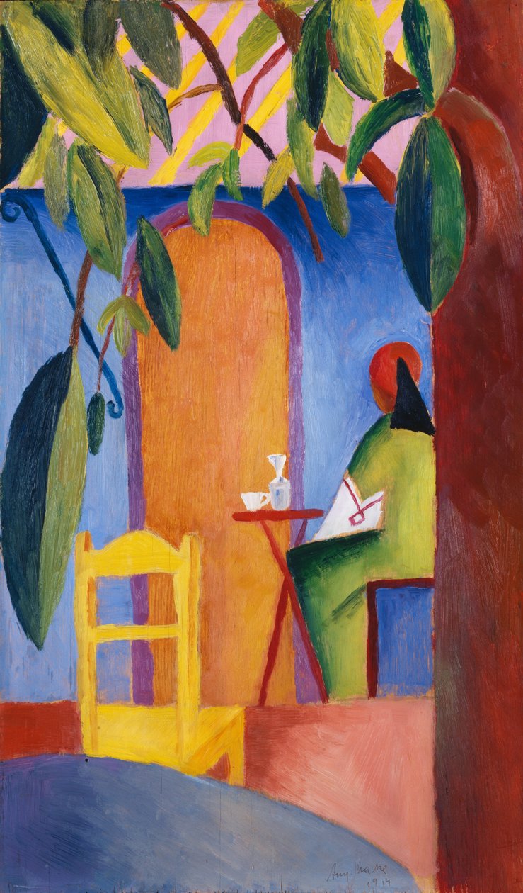 Tyrkisk kafé av August Macke