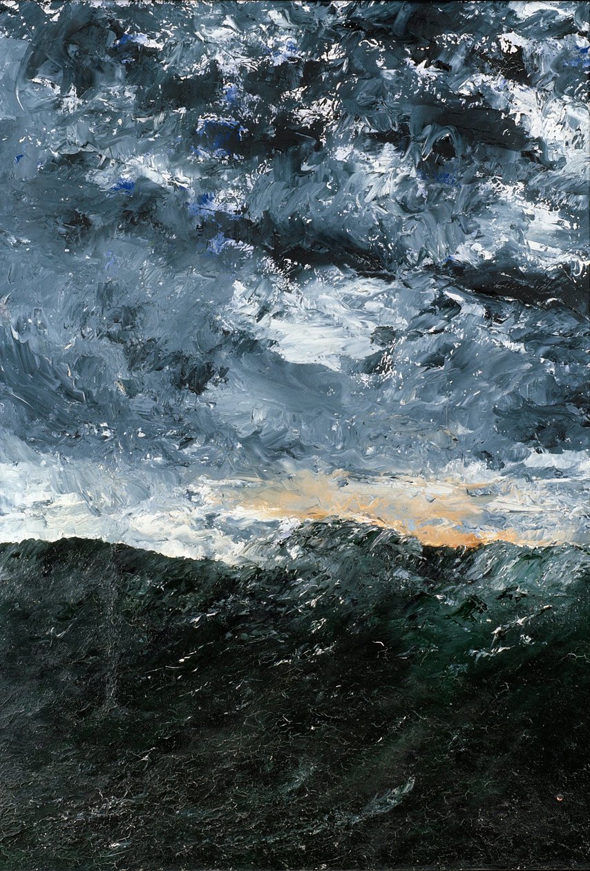 Landskap, sjølandskap- Vågen VIII (Wave VIII) av August Johan Strindberg