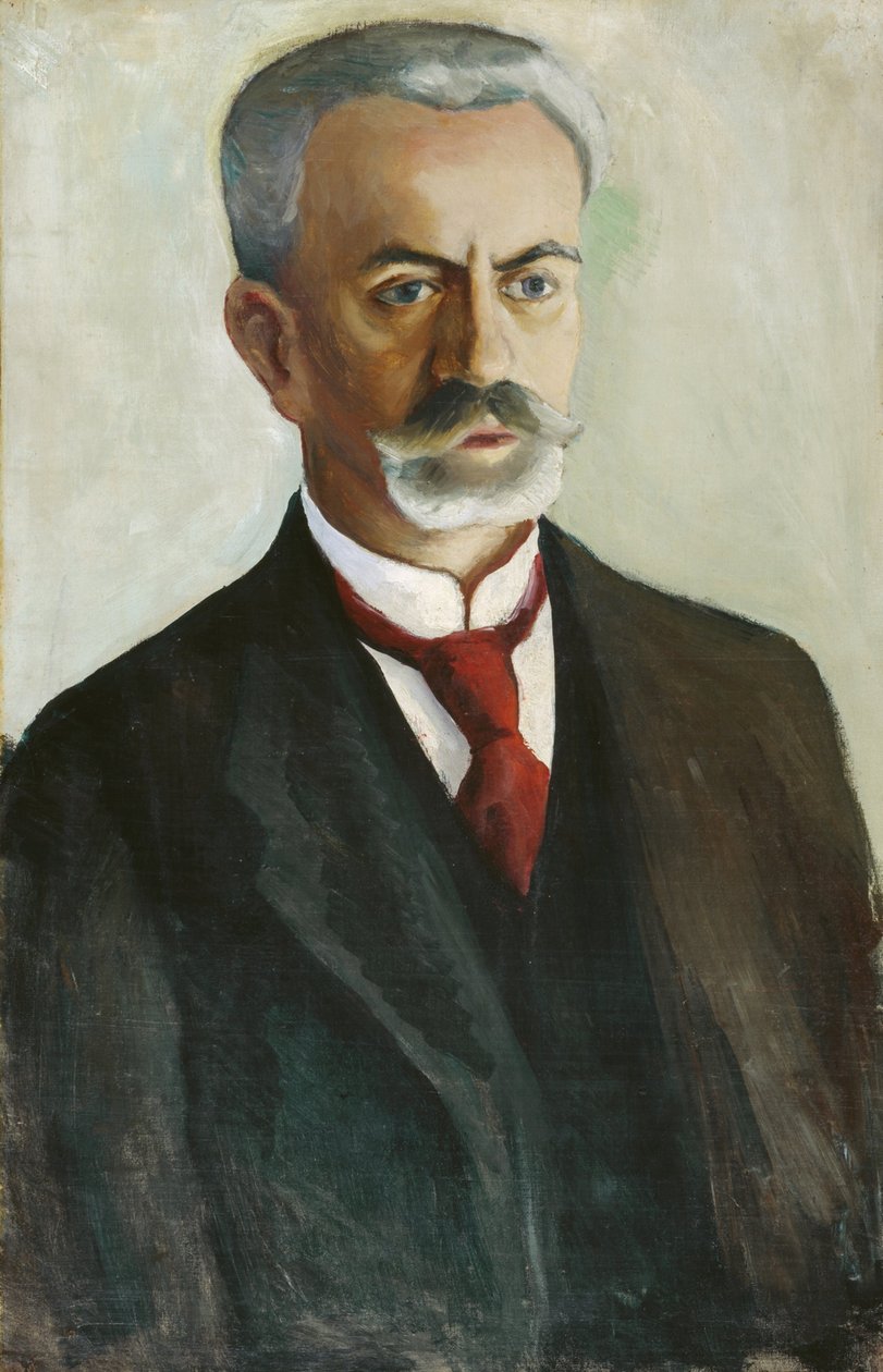 Portrett av Bernhard Koehler av August Macke