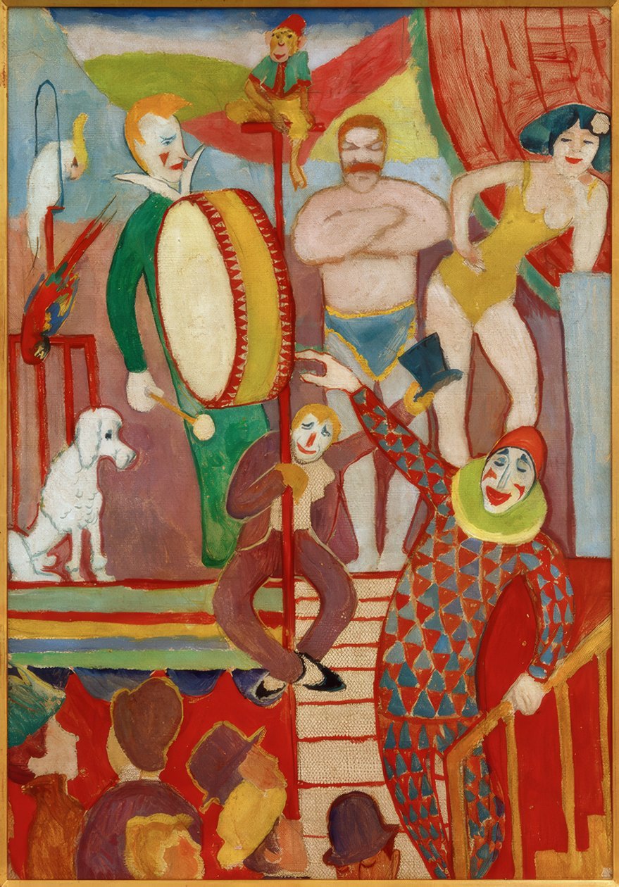 Circuswelt I av August Macke