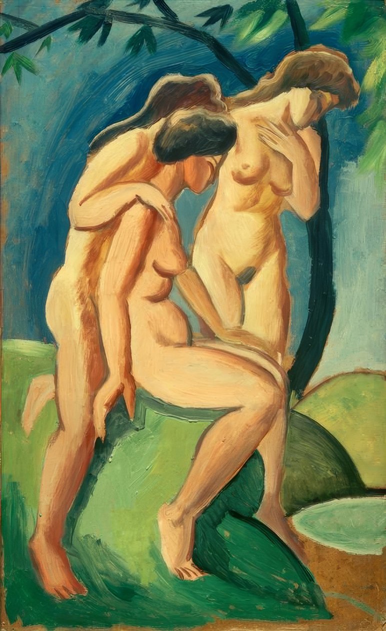 Tre akter av August Macke