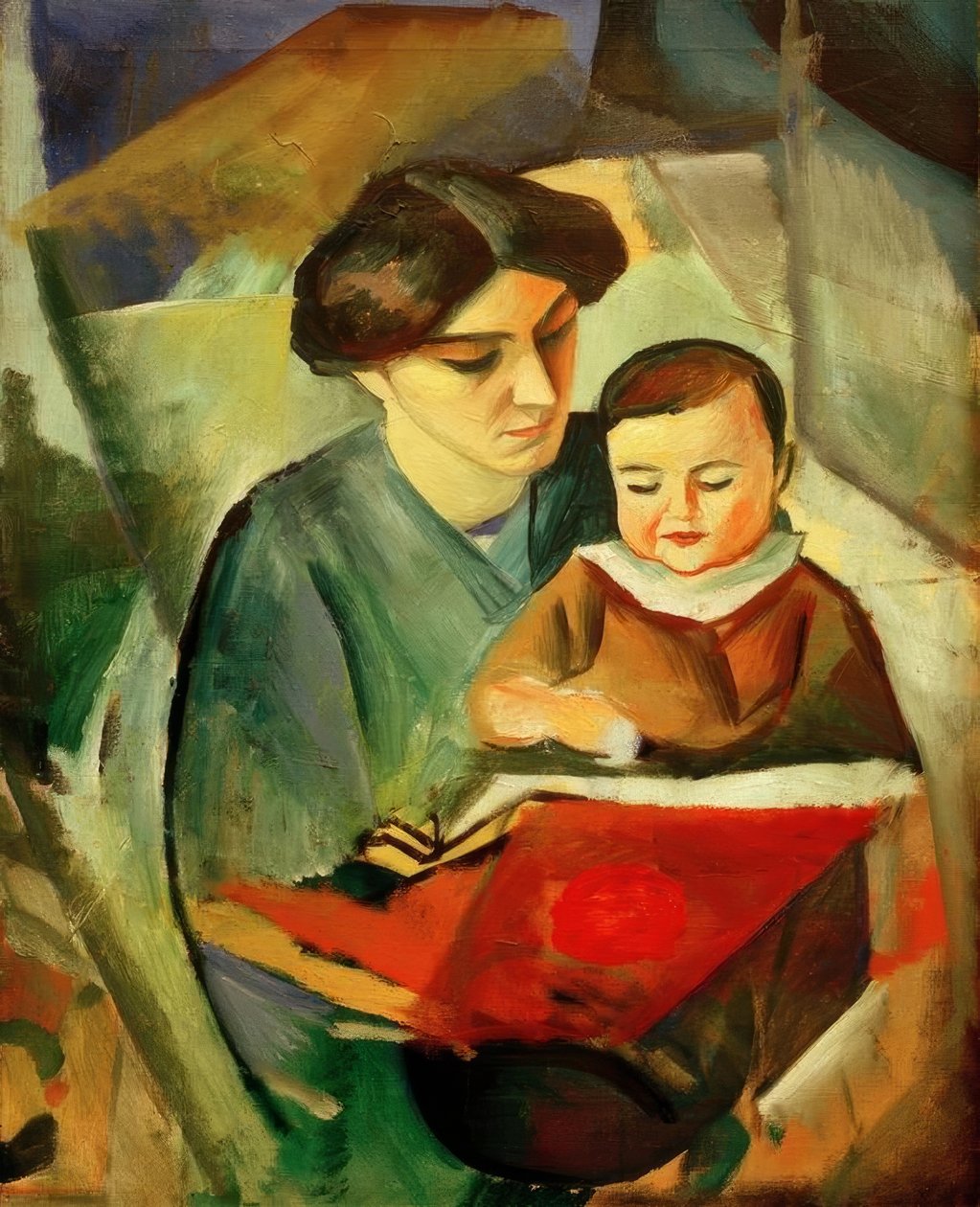 Elisabeth og Walterchen av August Macke