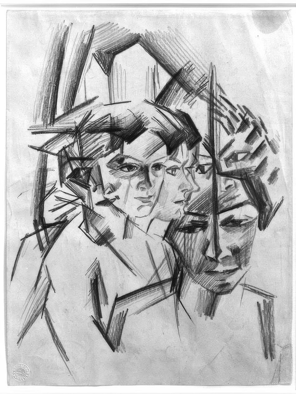 Futuristiske sinn (Elisabeth) av August Macke