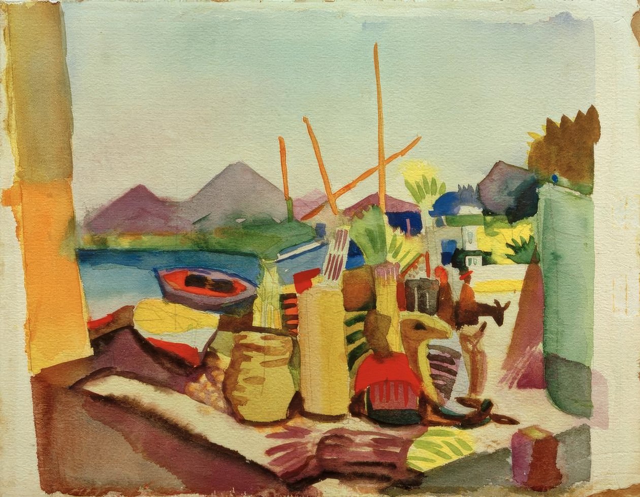 Landskap nær Hammamet av August Macke