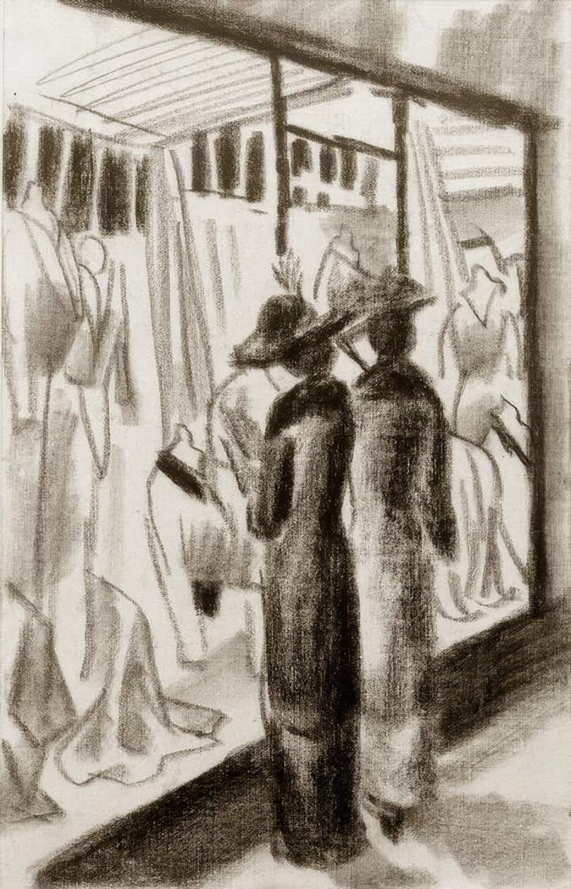 Motebutikk i arkaden av August Macke