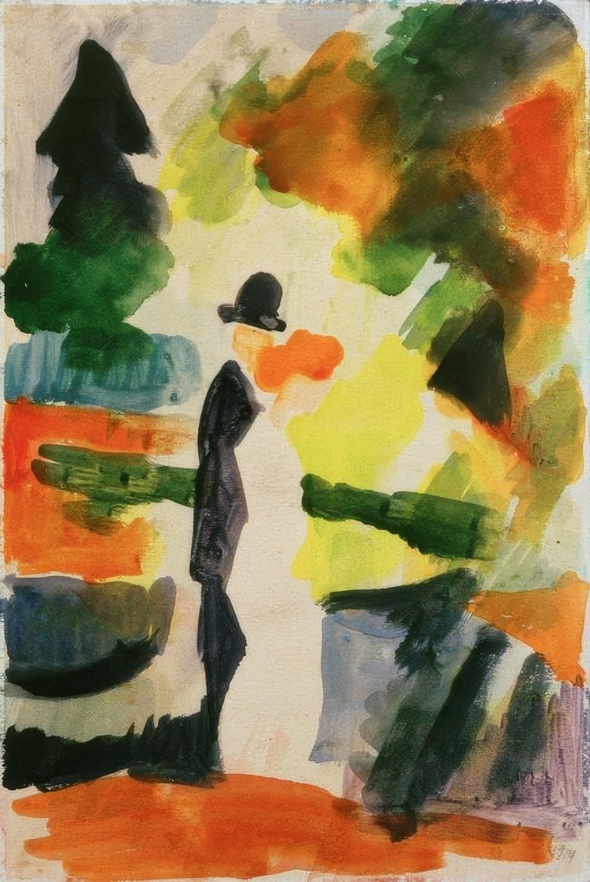 Par i parken av August Macke