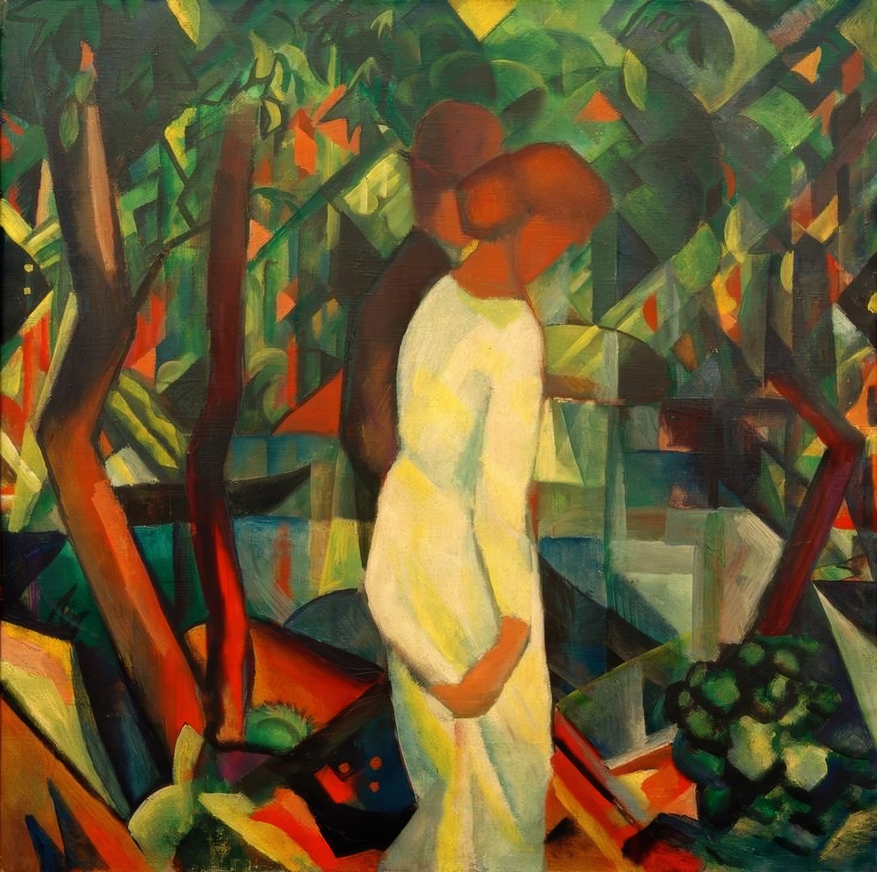 Par i skogen av August Macke