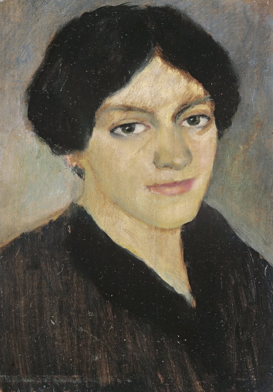 Portrett av Elisabeth Macke av August Macke