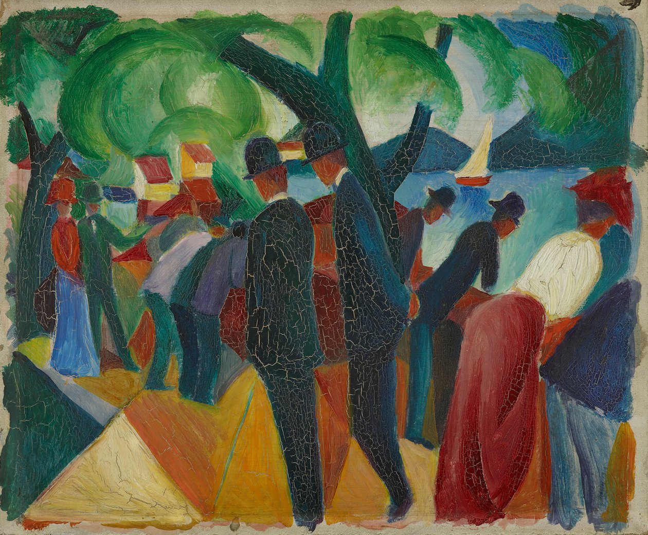 Gå på broen av August Macke