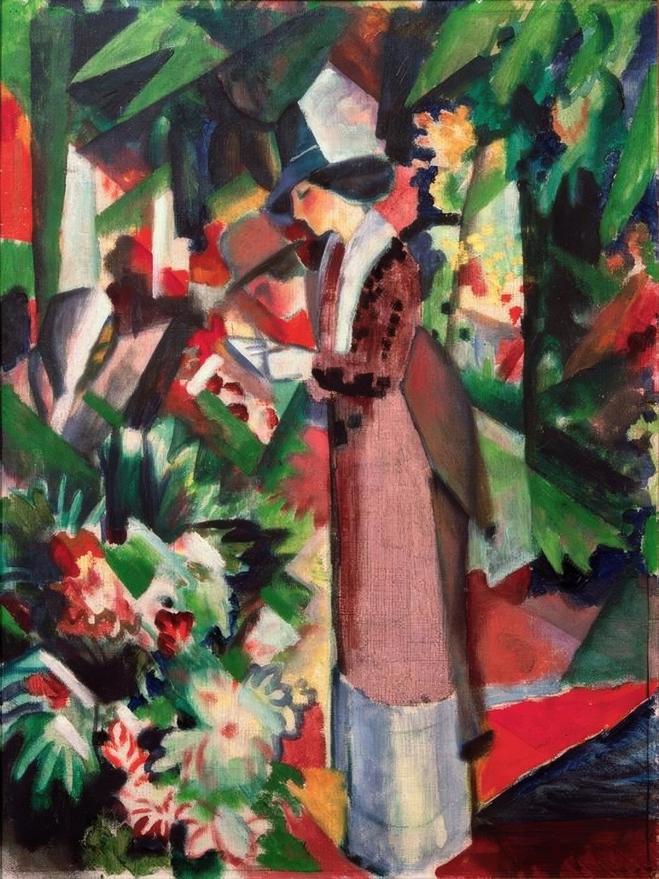 Gå i blomster av August Macke