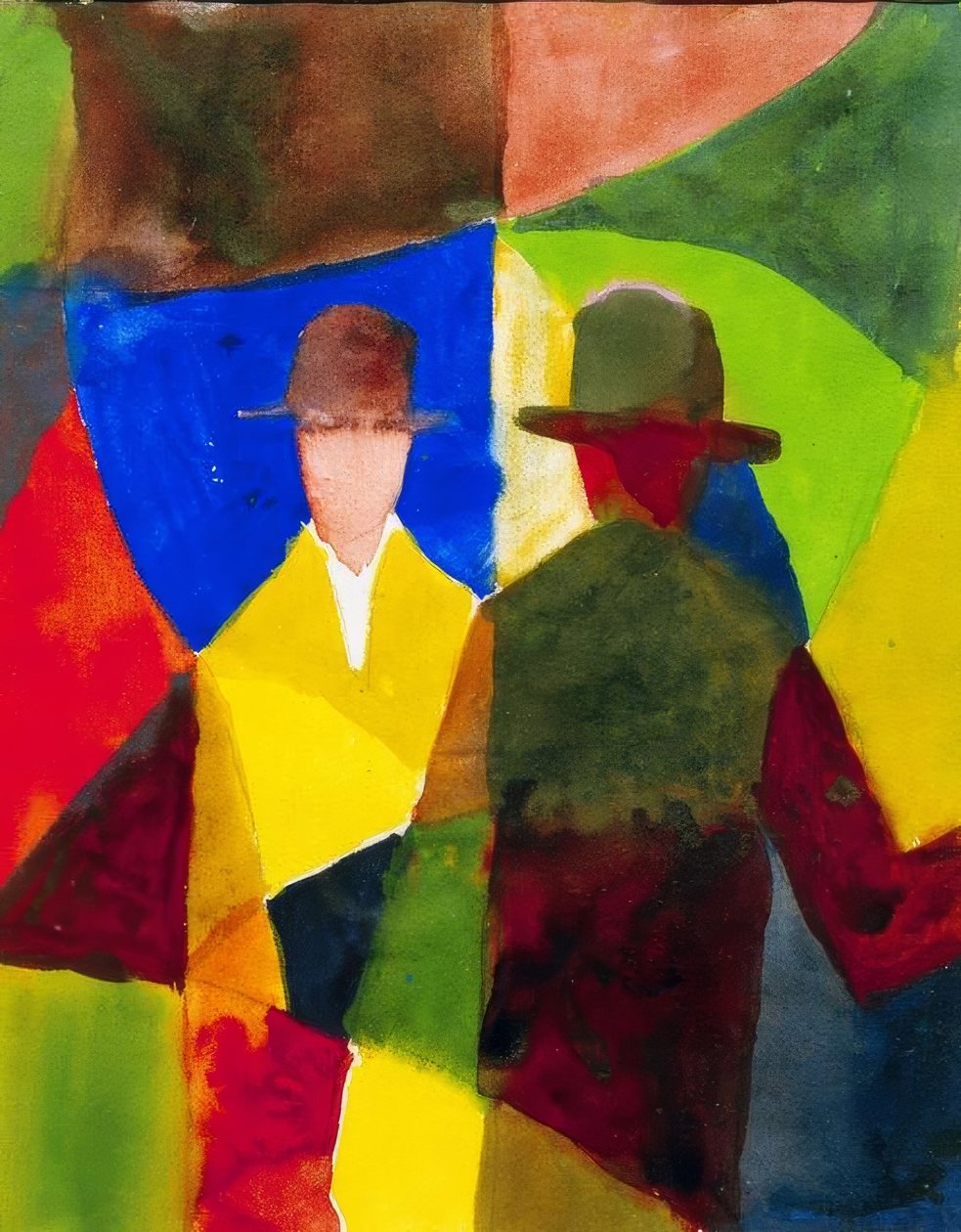 Refleksjon i butikkvinduet av August Macke