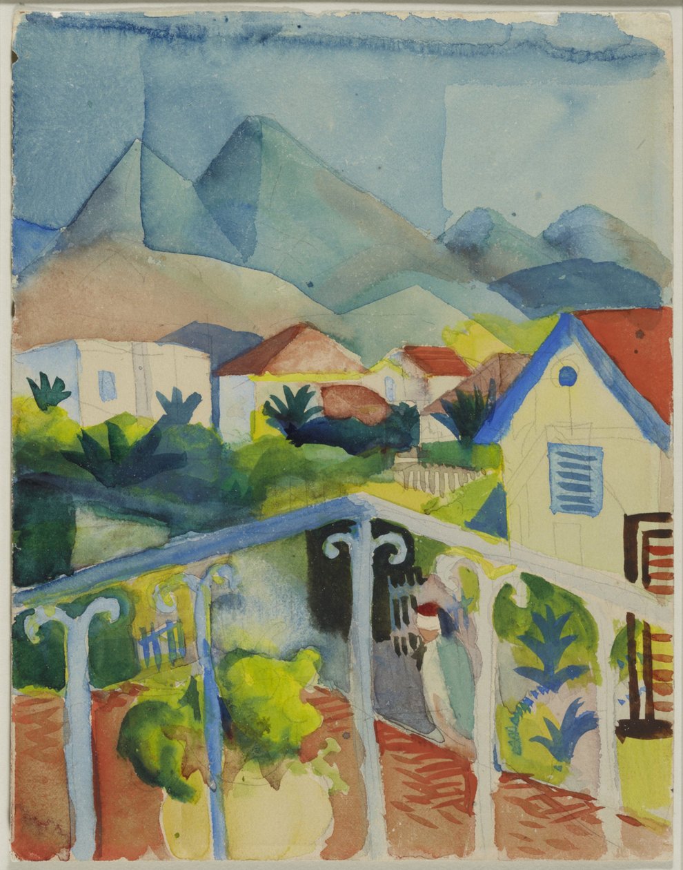 St. Germain nær Tunis av August Macke
